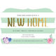 Mint Striped Vintage Flower Moving Announcements Image 3 of 6